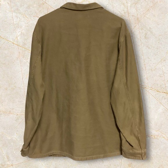 Madewell Mens Canvas Utility Jacket Tan Workwear Style Size L - Picture 3 of 12